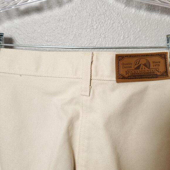 ROCKIES Jeans Ivory Cream Western Bare Bottom Jeans Waist 30 - Picture 9 of 11